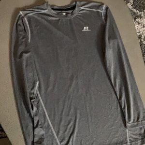 thin grey long sleeve Russle shirt